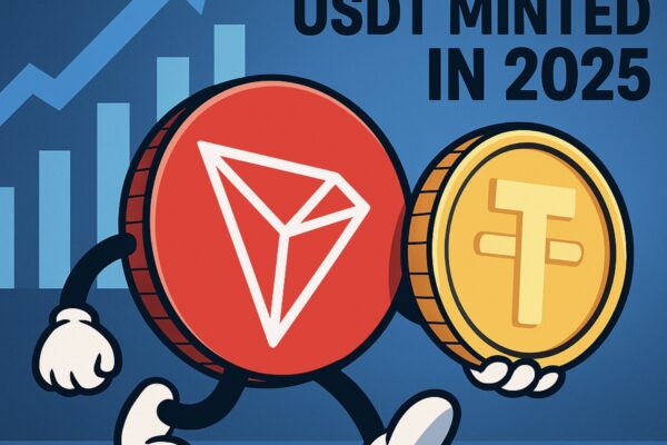 TRON minted $14B USDT in 2025.